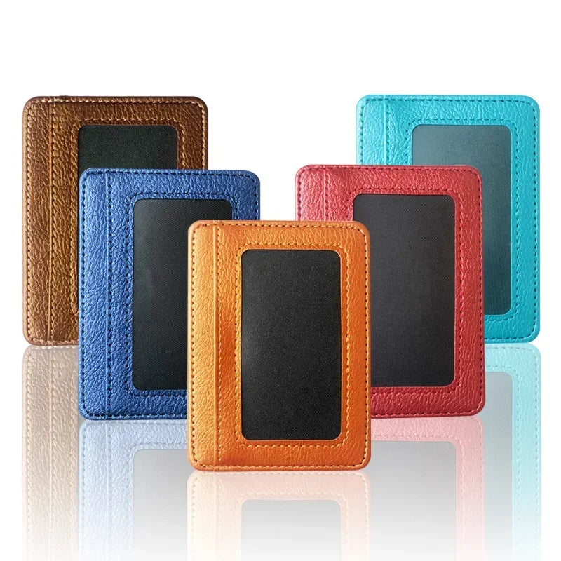 Thin PU Leather Mini Wallet | Slim Bank Credit Card Holder for Men alternate view