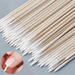 100/1000Pcs Double Ended Cotton Swabs Fine Pointed Tips for Nail Art Makeup Eyeliner Correction Beauty Tools Pack