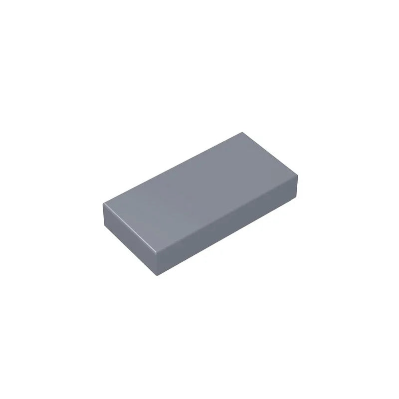 Gobricks GDS-566 Fliese 1 x 2 mit Nut | Kompatibler Baustein