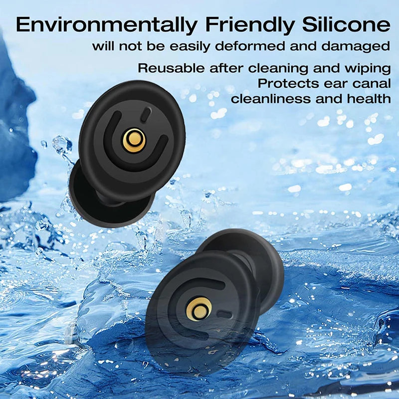 Silicone Ear Plugs for Noise Reduction | Reusable Sleeping Earplugs additional angle