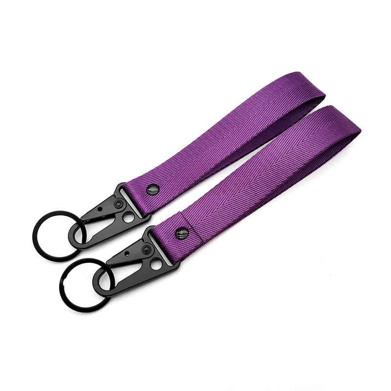 Sakura Cherry Blossom Car Keychain Lanyard | Metal Key Holder with Alloy Clip lifestyle view