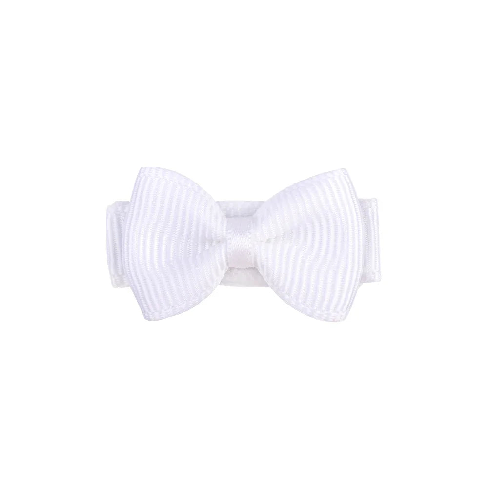 Inches Solid Colors Mini Hair Bows Clip close-up view