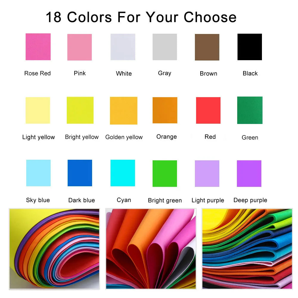 Colorful EVA Foam Sheets 2mm | 50x50cm Craft Foam Paper for DIY Projects detail view