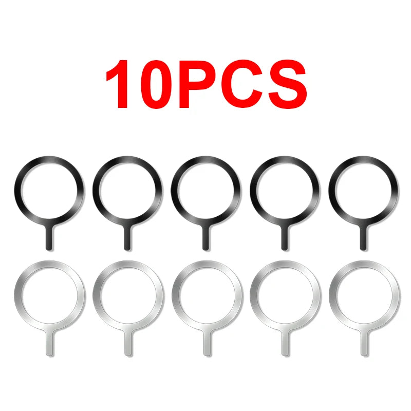 10-1PCS Stainless Steel Magnetic Metal Plate Ring For Magsafe Wireless Charger Iron Shee detail view