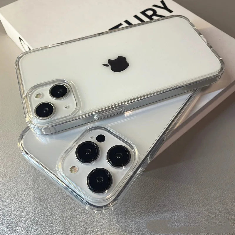 Transparent Soft Acrylic Phone Case For iPhone