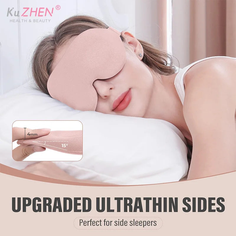 3D Sleeping Eye Mask | Soft Tiredness Relief Blindfold for Unisex alternate view