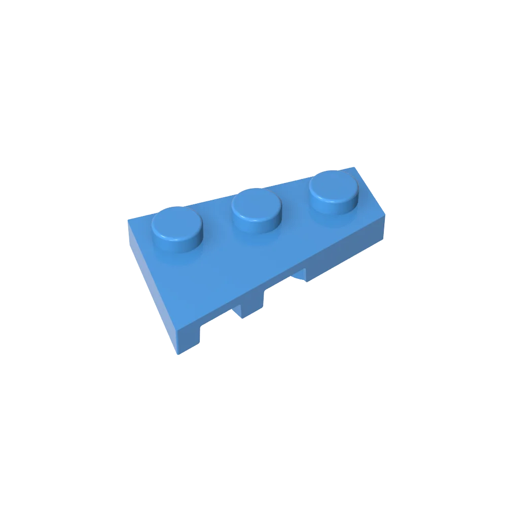 Gobricks GDS-547 Wedge Plate 3 x 2 Right | Compatible Building Block for DIY Creations detail view