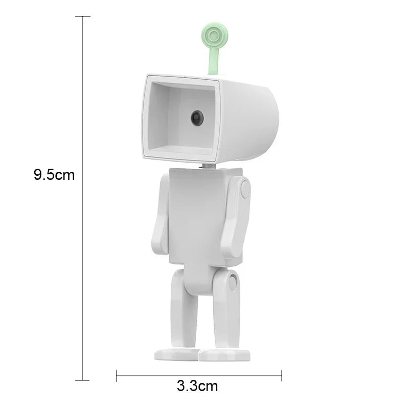 Creative Astronaut Magnetic Night Light | LED Mini Square Robot Desk Lamp detail view