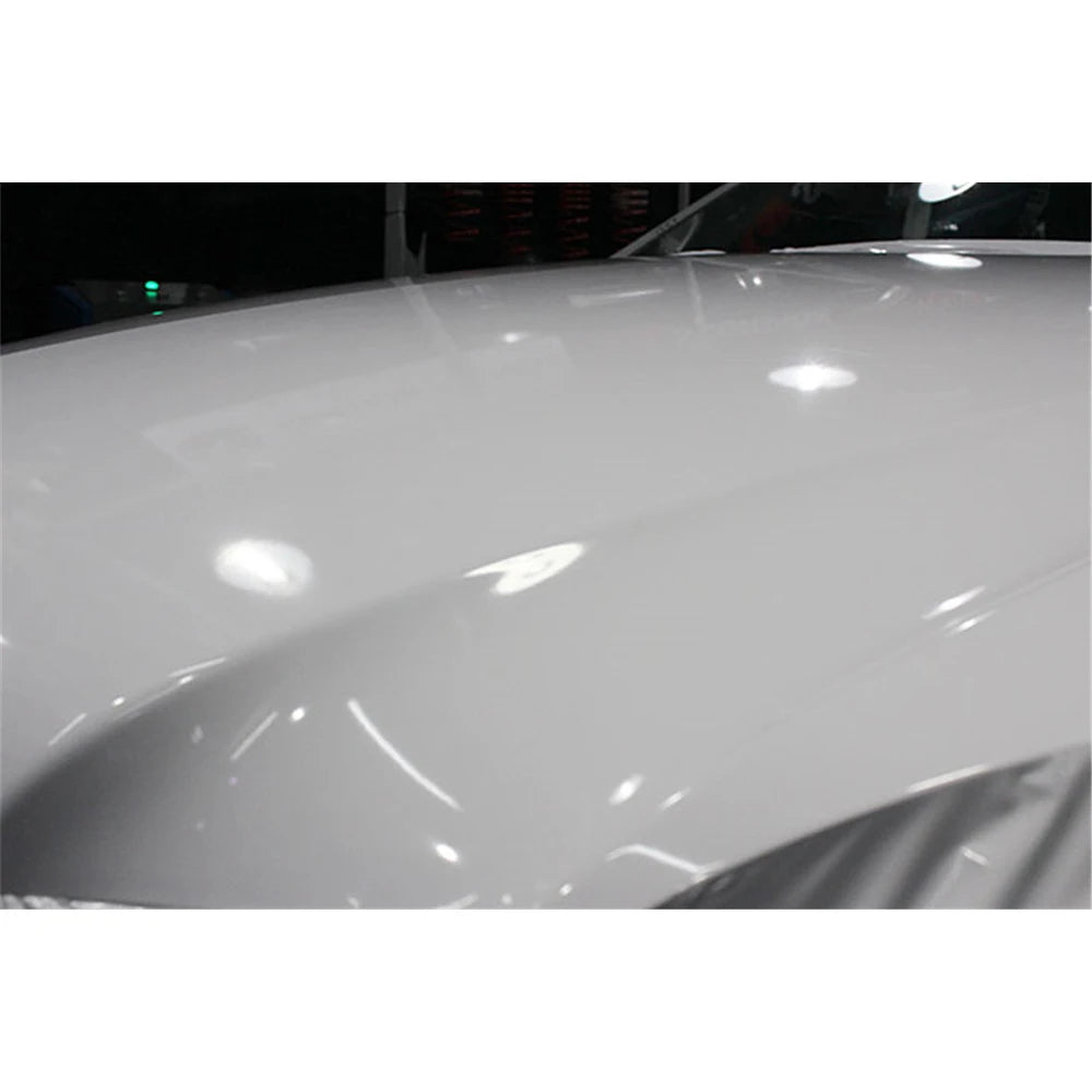 White Glossy Vinyl Wrap Film Bubble Free Car Bike Phone Skin