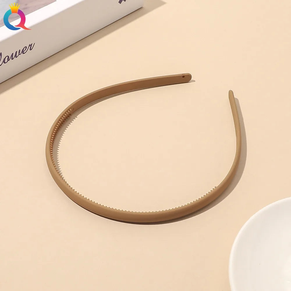 Plastic Frosted Non-slip Face Wash Hairbands Headband Women Girls Hair Head Hoop Band alternate view