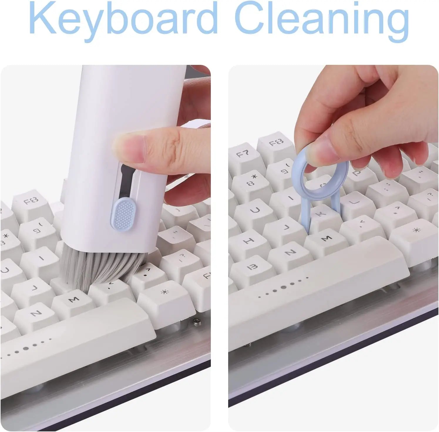 7-in-1 Computer Keyboard Cleaner Brush Kit Earphone Cleaning Pen close-up view