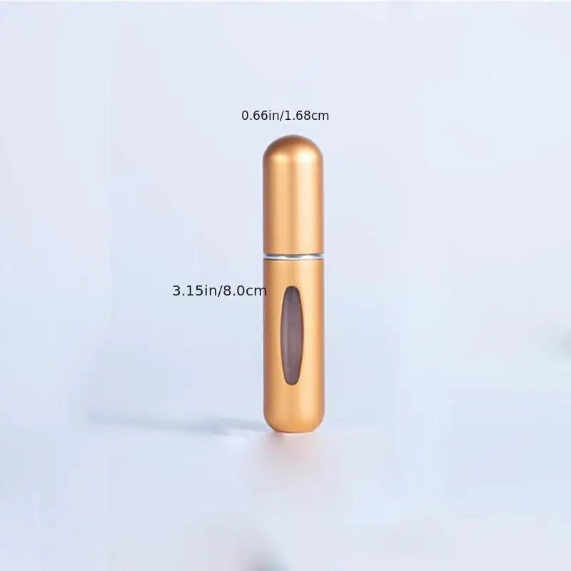 Round-Head Perfume Refill Bottle 5ml, Bottom-Fillable, Mini Press Spray, Travel Porta lifestyle view