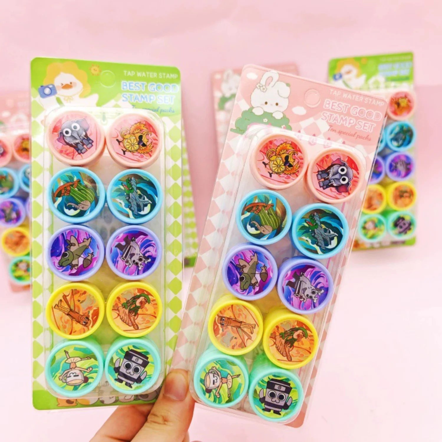 10Pcs Italian Brainrot Seal Gift Cartoon Animal Stamps Birthday Party Favors Classroo lifestyle view