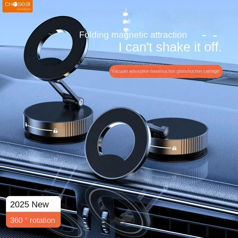 Foldable Magnetic Car Phone Holder N52 Magnet ABS 360° Rotatable additional angle