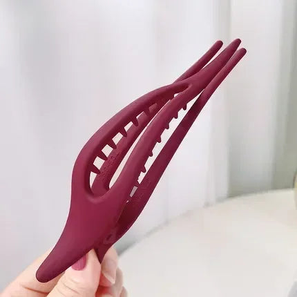 Frosted Duckbill Clips Women Girls Hairpins Headwear Ponytail Acrylic Duckbill Clips Large Size Hair Claws Barrettes Candy Color