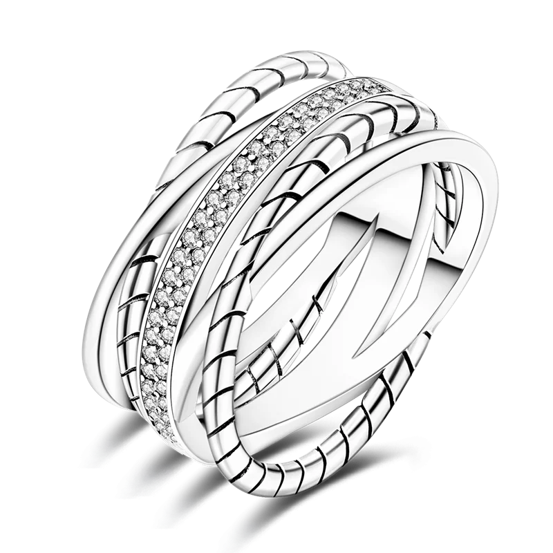 Daisy 925 Sterling Silver Wedding Ring | Sparkling Zircon Engagement Jewelry detail view