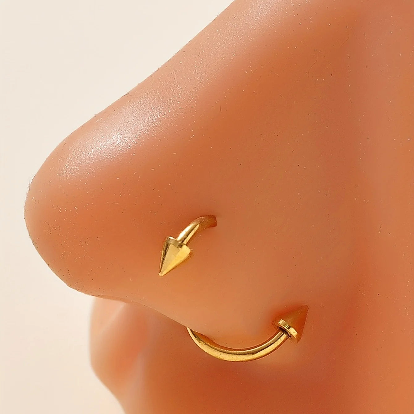 Women's Spiral Earrings Piercing Jewelry Multi-Use Body Jewelry - Lips Nose Septum Tr lifestyle view