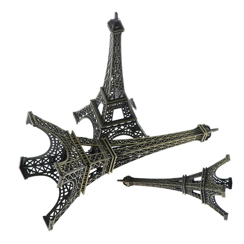 Mini Paris Eiffel Tower Model Desk Figurine Statue Crafts Souvenir Alloy