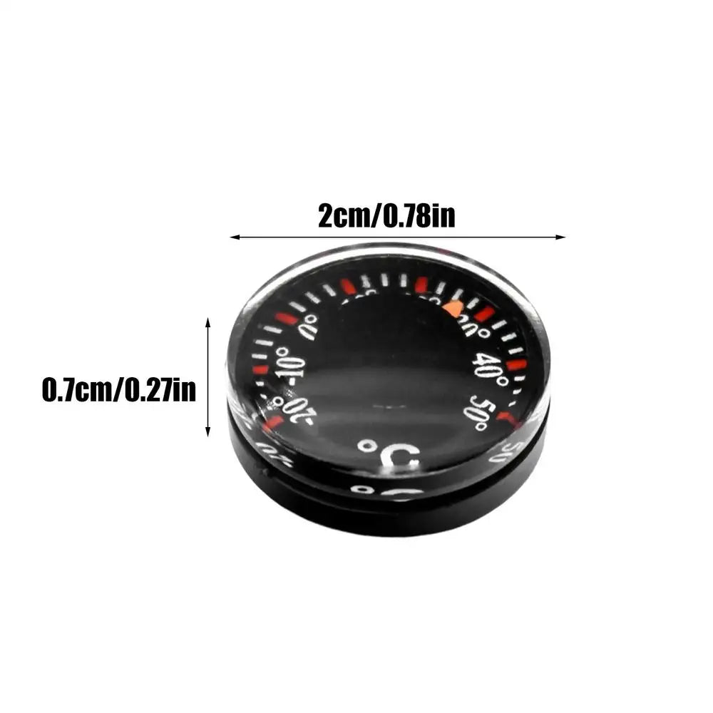 1-Piece Mini Car Thermometer Battery-free Dashboard Thermometer, Easy Stick Mount, No alternate view
