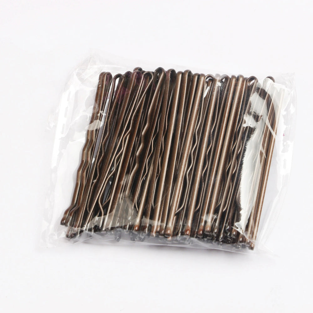 50PCS Silver Gold Color Hair Clip for Women Hairpin Curly Wavy Grips Hairstyle Hairpin close-up view