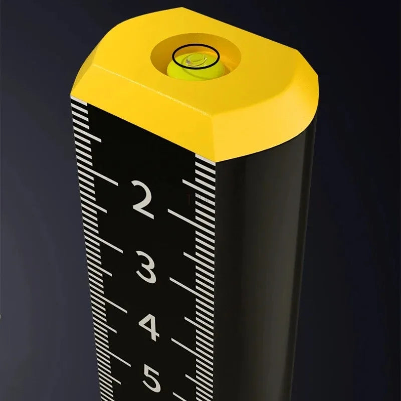 Light Steel Keel Leveling Tool | Suspended Ceiling Level Ruler for Tile and Drywall In close-up view