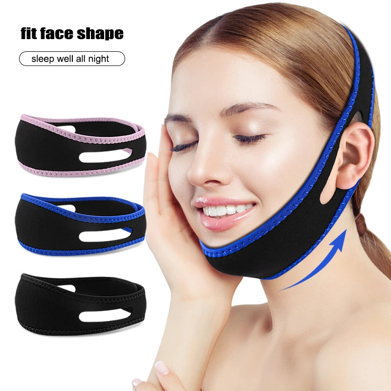 Breathable Anti Snore Chin Strap | Nylon Elastic Mouth Breathing Band for Better Sleep detail view