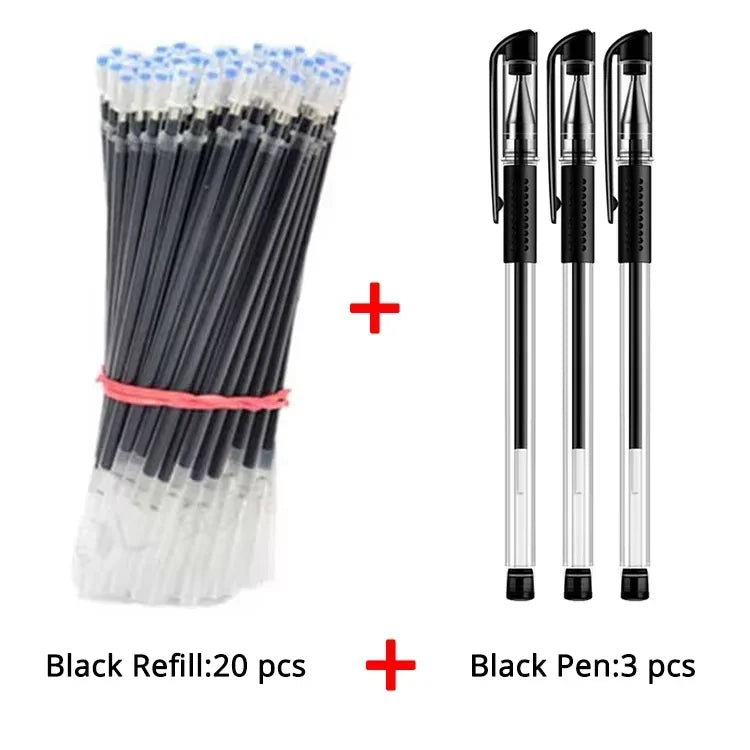 Business Ballpoint Pen Large Capacity 0.5mm Black/Red/Blue Replaceable Refill Station alternate view