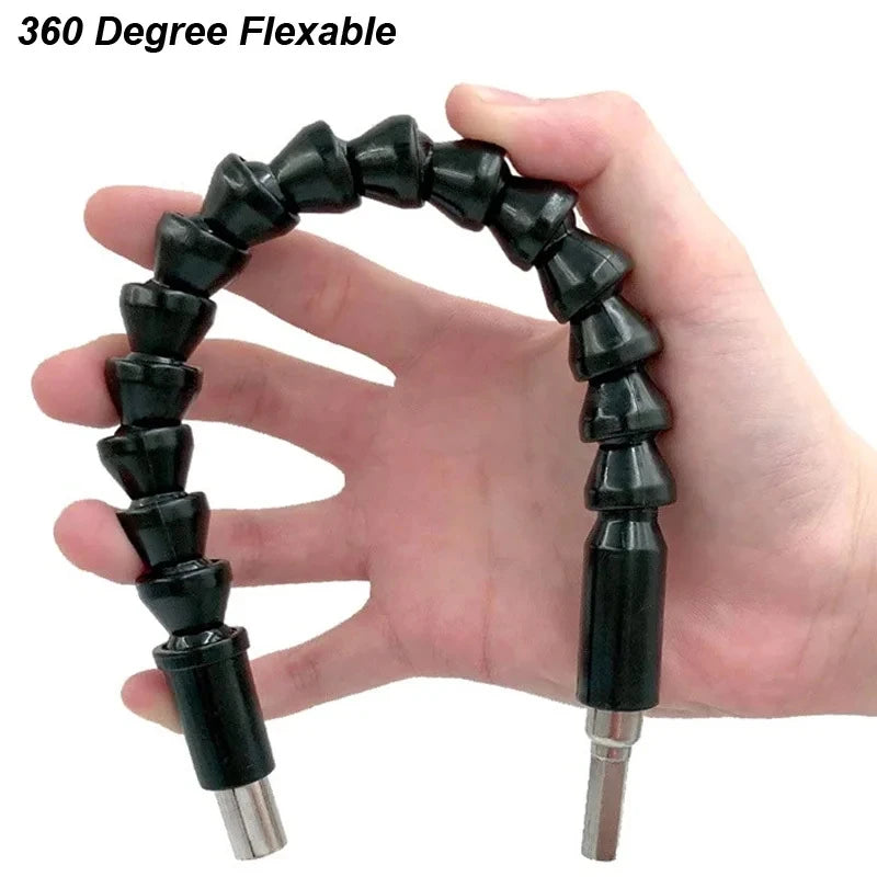 Angle Drill Attachment Screwdriver Adapter Flexible Shaft Soft Extension Holder Screw Driver Magnetic 1/4 Hex Bit Socket Chuck