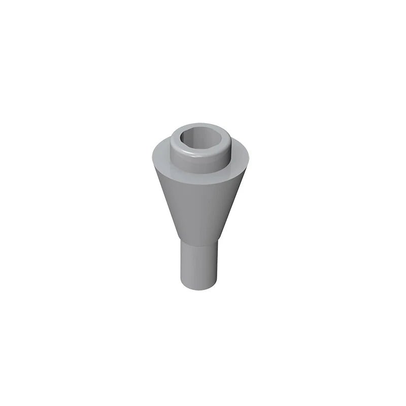 Gobricks GDS-1138 Cone 1 x 1 Inverted with Bar | Building Block for DIY Creations detail view
