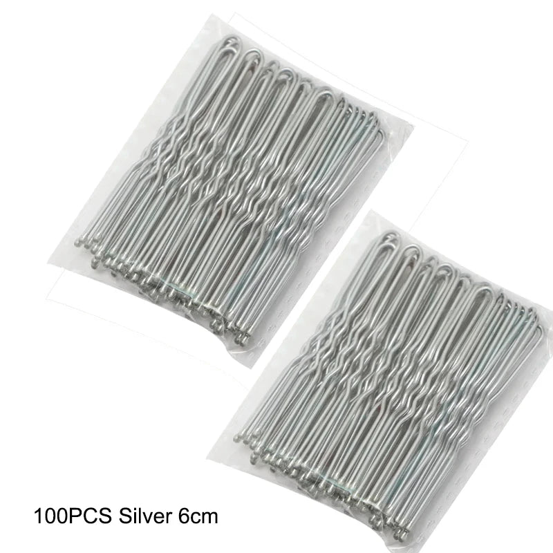 50/100/150PC Black Hairpins For Women Hair Clip Lady Bobby Pins Invisible Wave Hair additional angle