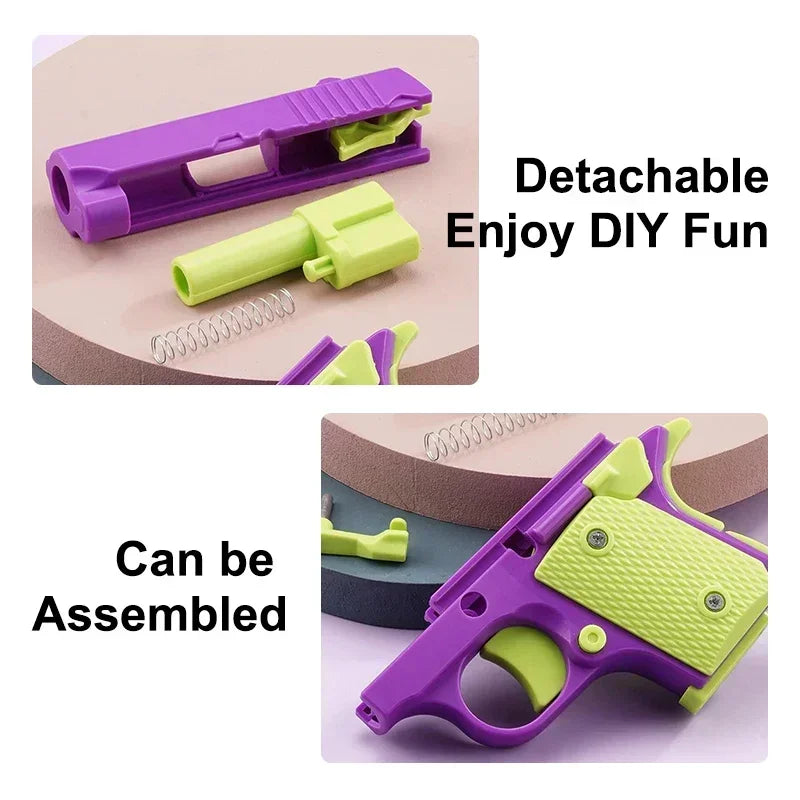 Mini 1911 3D Printed Fidget Toy | Adult Stress Relief Decompression Gift additional angle