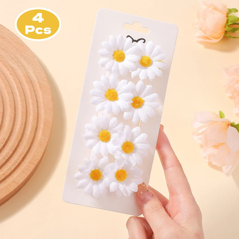 5Pcs BB Clips Set Toddler Baby Girls Hair Clips Children Barrettes Ins Sweet Daisy Hair detail view