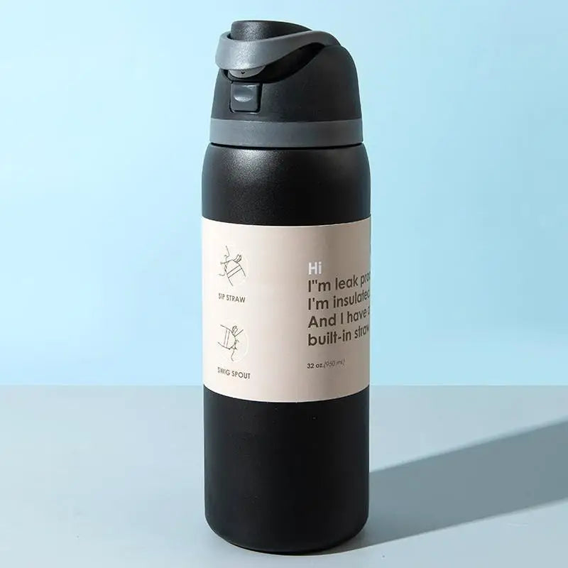 Vacuum Flasks & Thermoses Water Bottle Drinkware Thermo Tumbler Stainless Steel The additional angle
