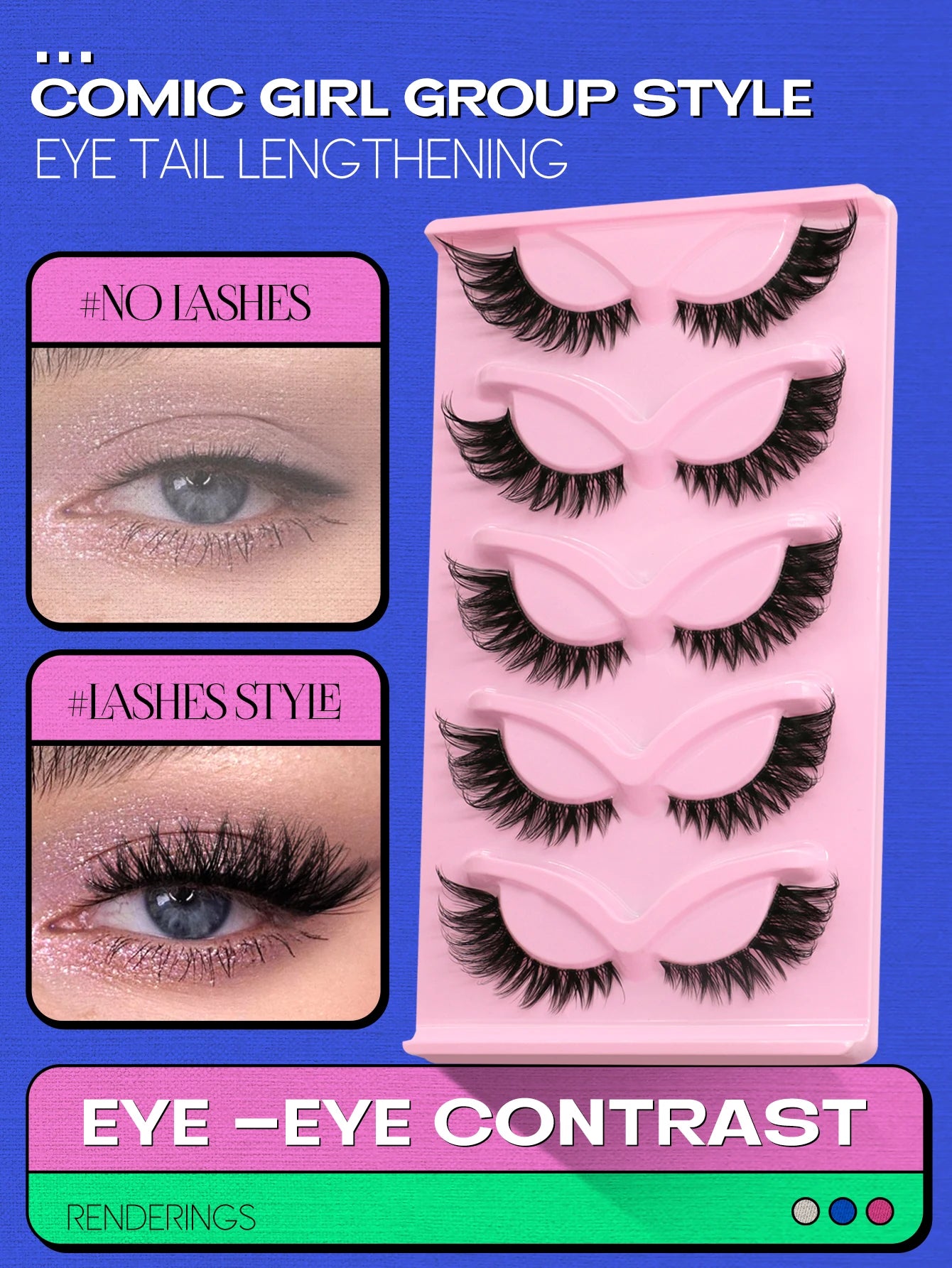 Faux Mink Eyelashes Clear Band Lashes Natural Look Wispy False Lashes Makeup additional angle