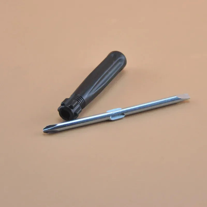 Dual Purpose Manual Screwdriver | Compact Cross and Flathead Mini Tool additional angle