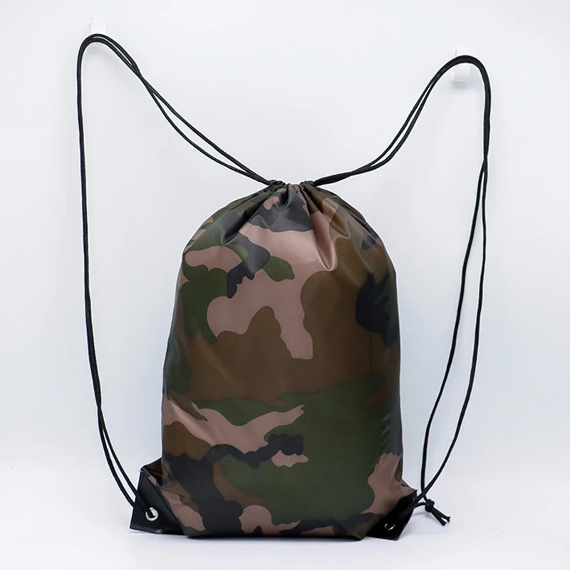 Outdoor Sport Camouflage Backpack | Waterproof Drawstring Bag for Gym, Travel, Camping, Hiking, Mara