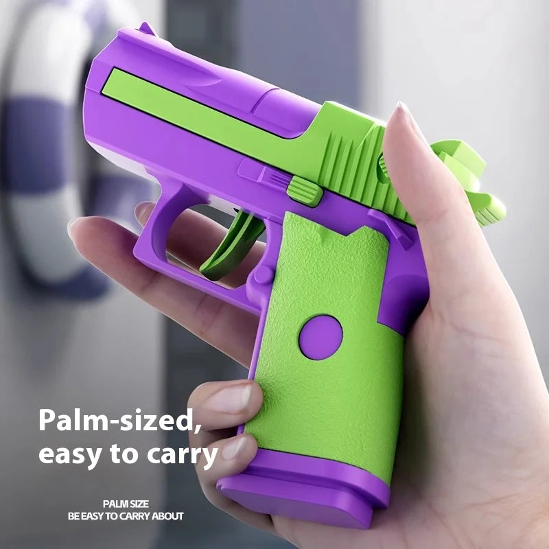 Mini Manual Water Gun | Desert Eagle Pistol Toy for Outdoor Summer Play close-up view