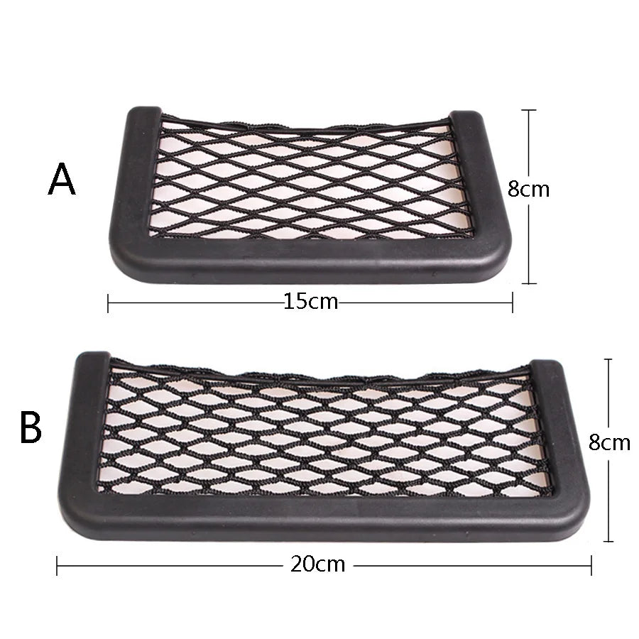 Car Organizer Net Storage Pocket Phone Holder additional angle