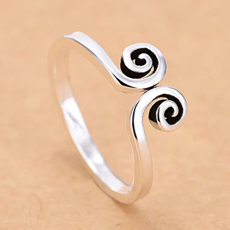 925 Sterling Silver Zircon Adjustable Ring | Women's Cocktail Jewelry alternate view