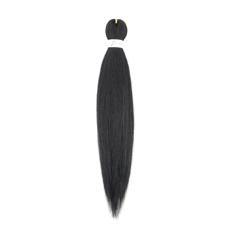 20Inch Synthetic Pre Stretched Braiding Ombre Hair Extension for Black Women Yaki S additional angle