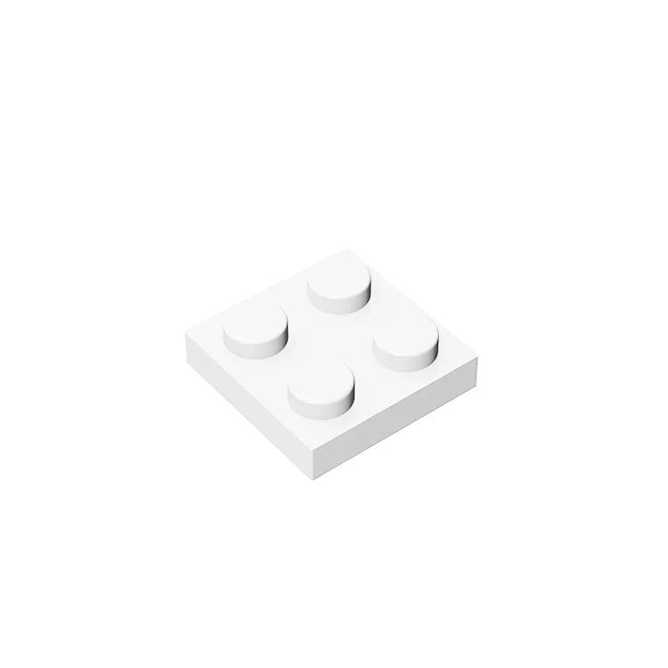 Gobricks Plate 2 x 2 Building Block | Compatible with Lego 3022 additional angle