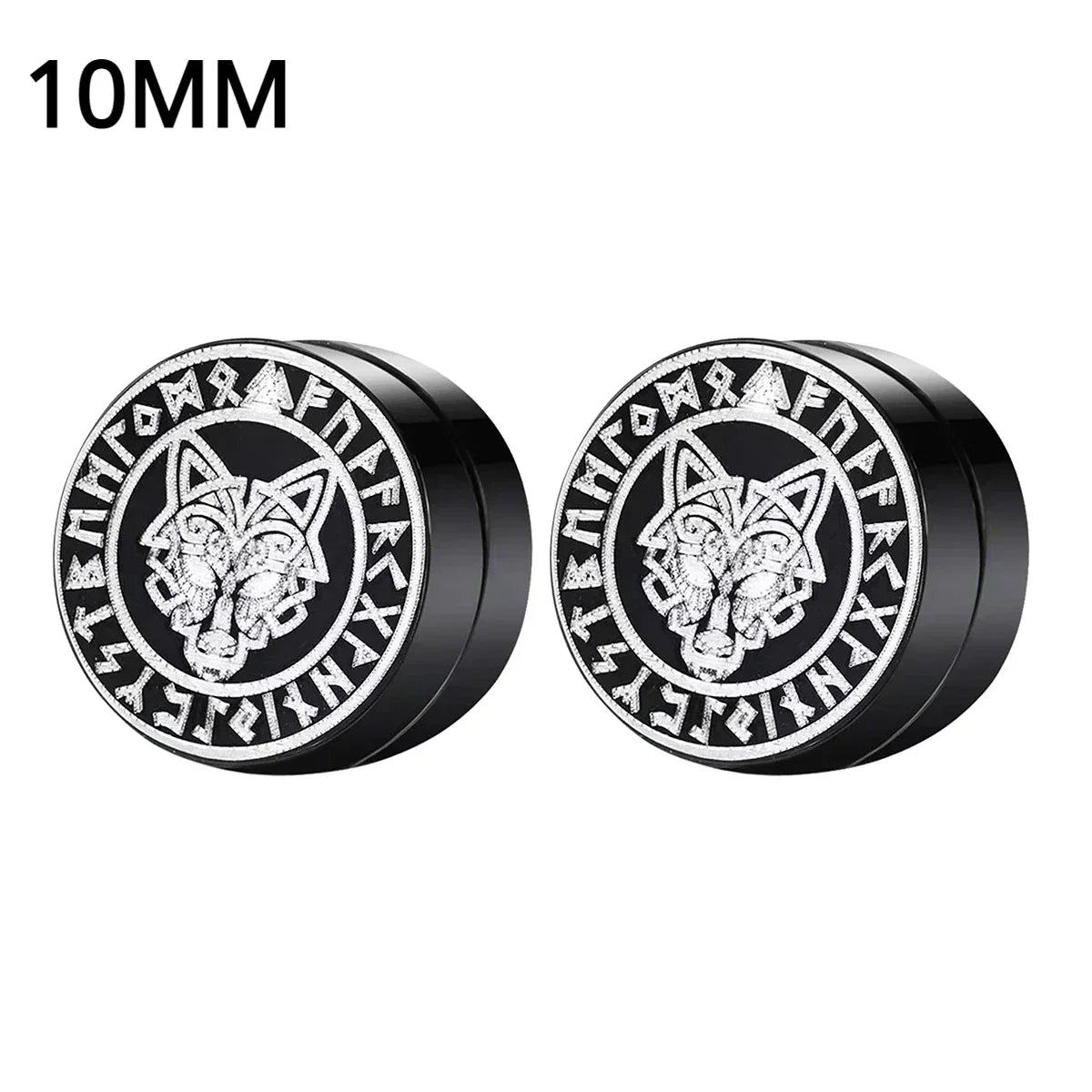 1Pairs Crystal Strong Magnetic Ear Stud Clip Earrings for Men and Women Punk Round Zi lifestyle view