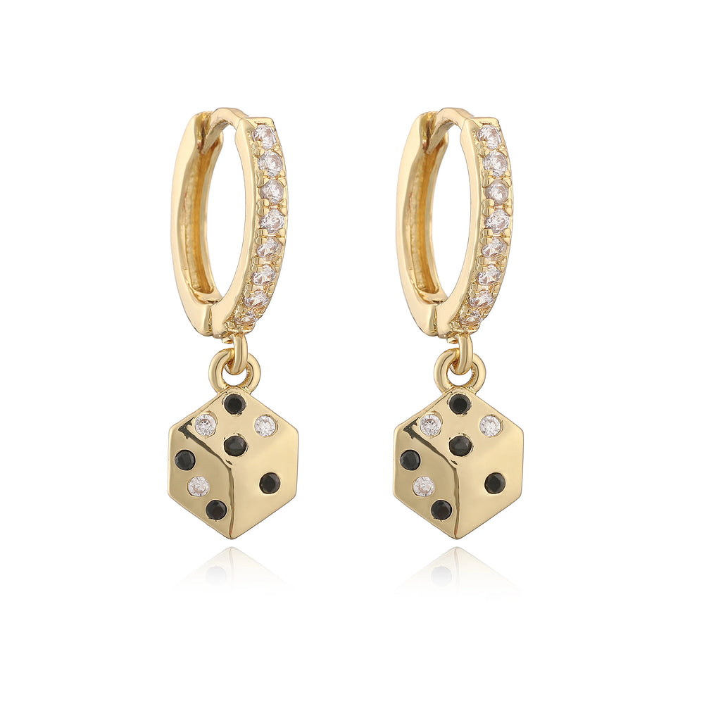 18K Gold Plated Brass Meteorite Sun Star Shaped Small Charm Pendant Earrings Copper additional angle