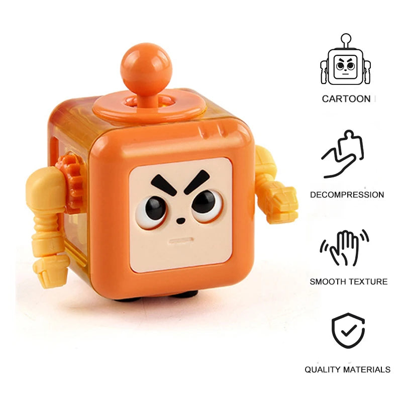 6/12 Sides Rainbow Fidget Cube | Decompression Sensory Toy for Anxiety and ADHD additional angle