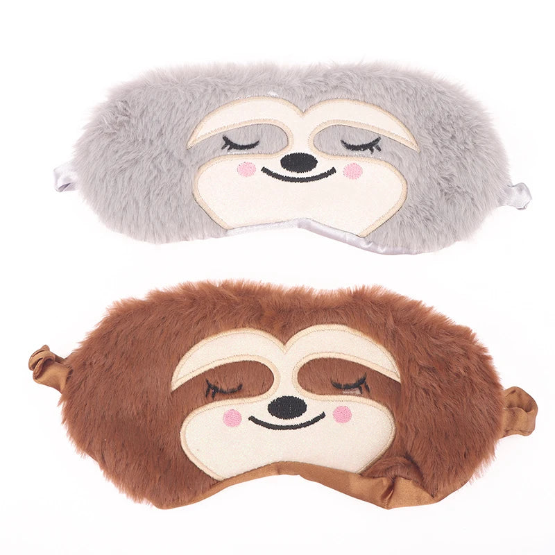 Cartoon Monkey Sleep Mask | Cute Plush Eye Mask for Kids and Adults alternate view