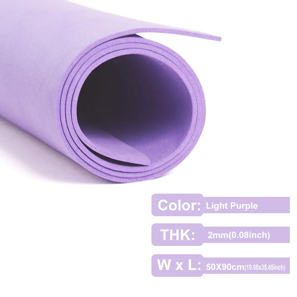 2mm Thick Multicolor EVA Foam Paper Sheet | 50x90cm DIY Craft Foam additional angle