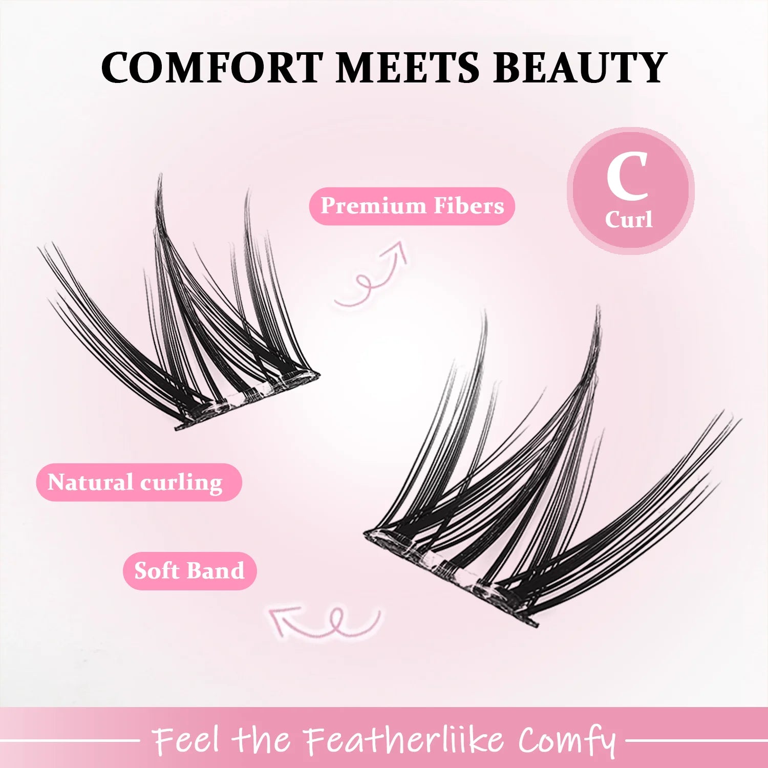 100/120pcs Self-Adhesive Eyelash Cluster Set Doll & Cat Eye Styles, Wispy, Curved, Lightweight, Natural to Glamorous Look
