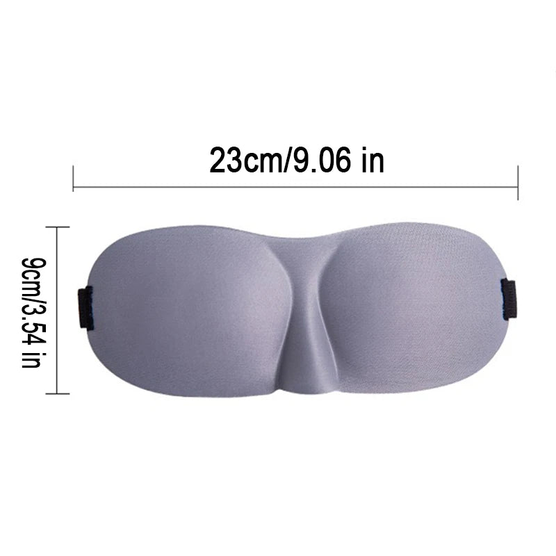 3D Sleeping Mask Eyepatch | Light Blocking Blindfold for Travel and Sleep additional angle