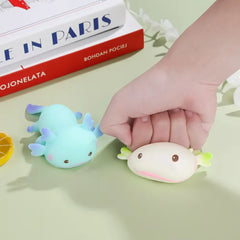 Cute Axolotl Squeeze Toys | Cartoon Stress Relief Squishy for Kids and Adults detail view