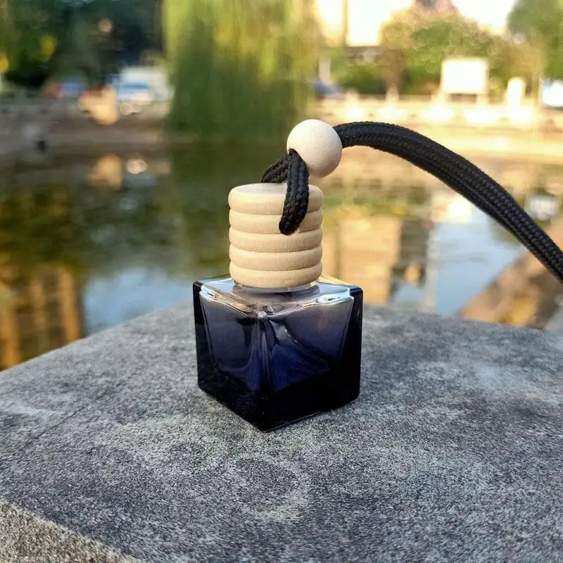 Square Glass Car Essential Oil Diffuser Pendant alternate view